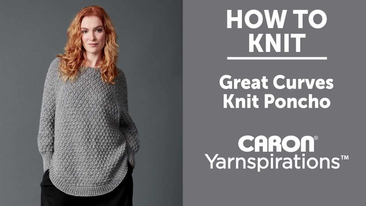 Great curves knit poncho pattern