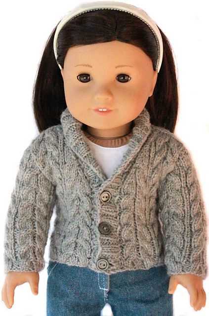Knitting pattern for doll sweater