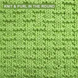 Knit 4 purl 4 pattern