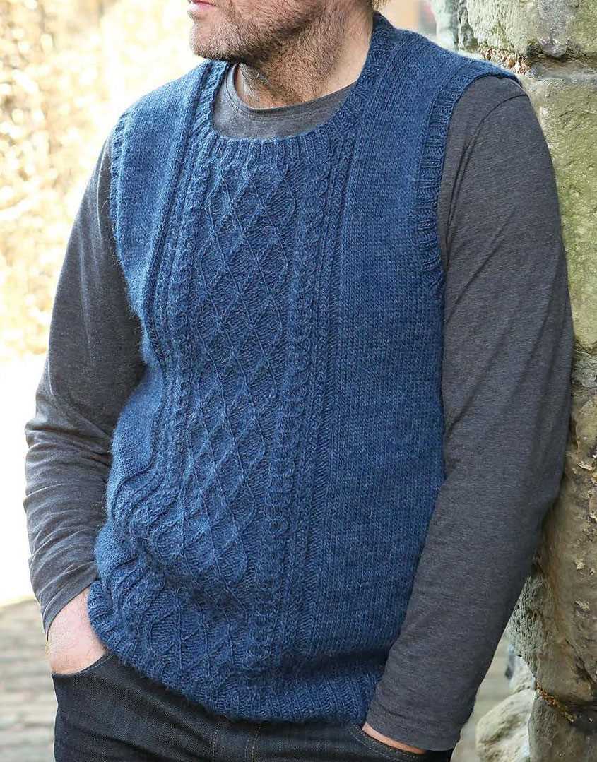 Easy mens vest knitting pattern