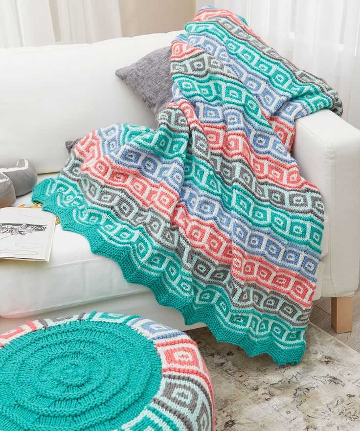 Chunky knit baby blanket free pattern