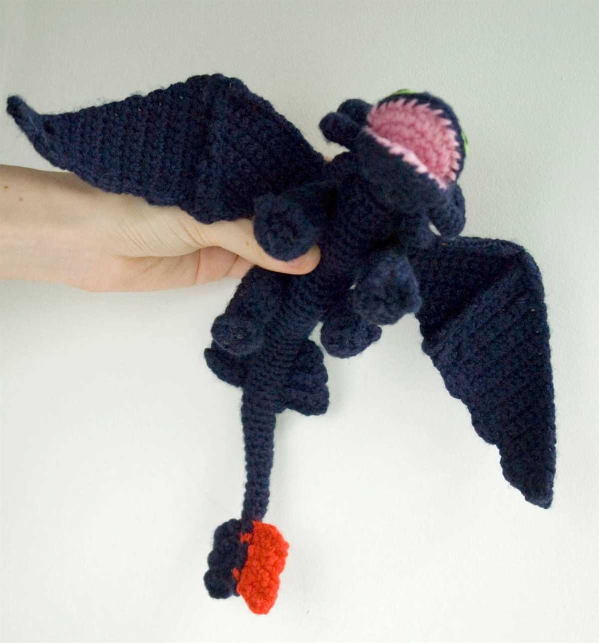 Knitting pattern toothless dragon