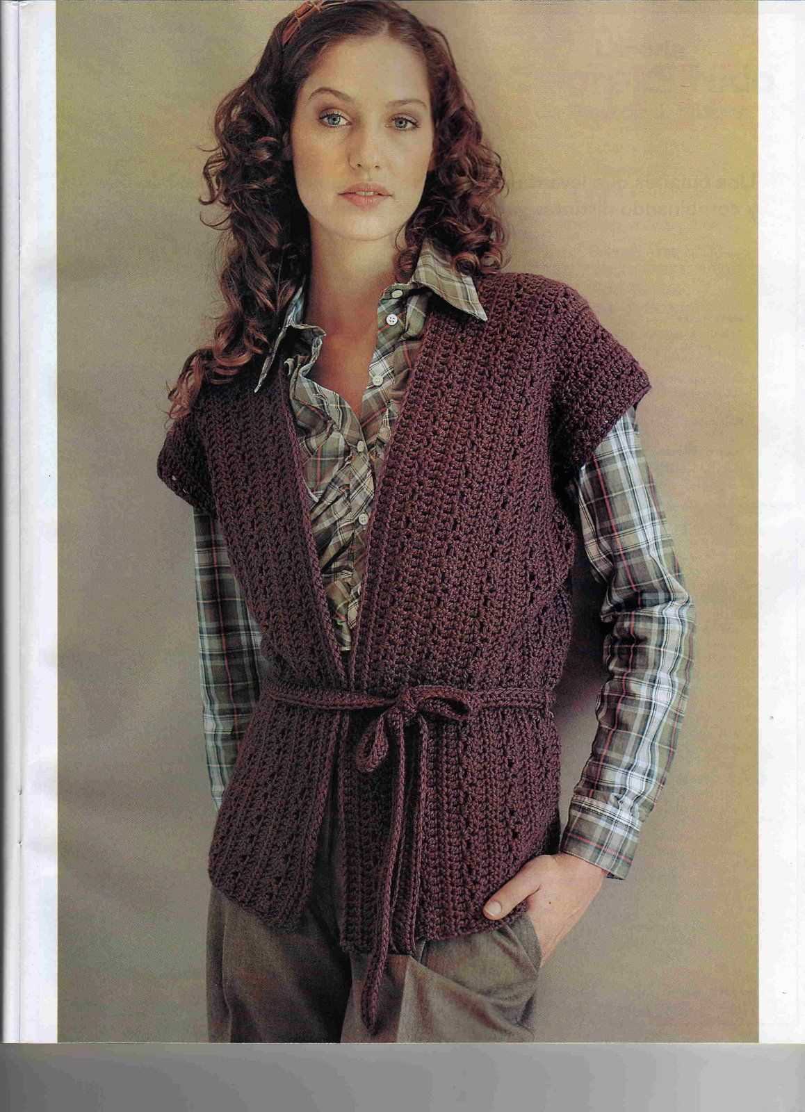 Kimono vest knitting pattern