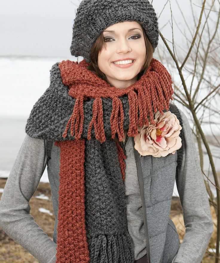Hat and scarf knitting pattern