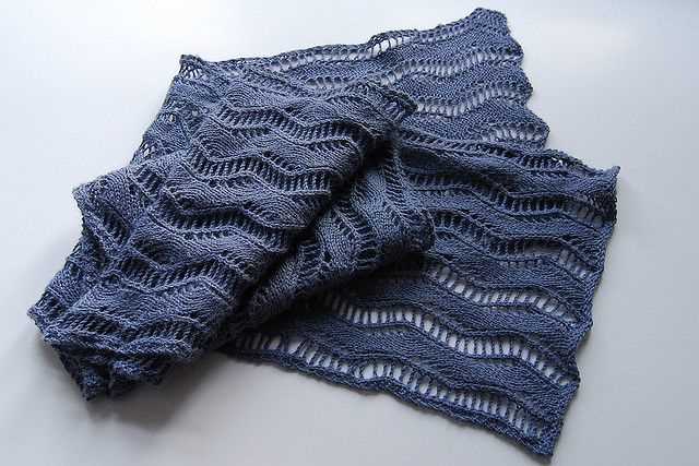 Ribbon scarf knitting pattern