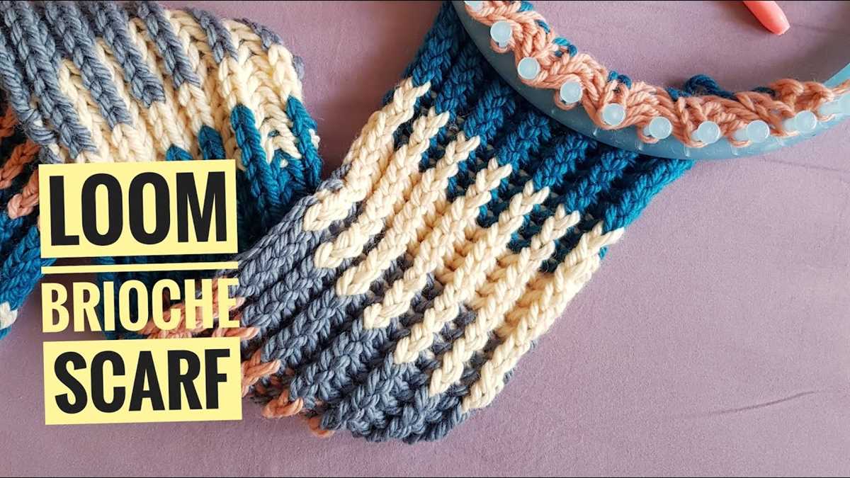 Loom knit infinity scarf pattern free