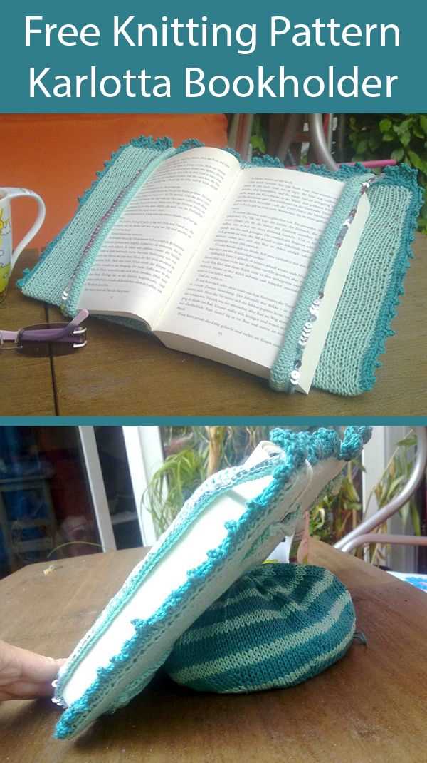 Knitted book sleeve pattern