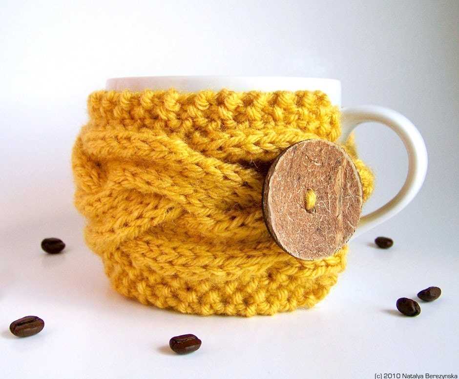 Coffee sleeve knitting pattern