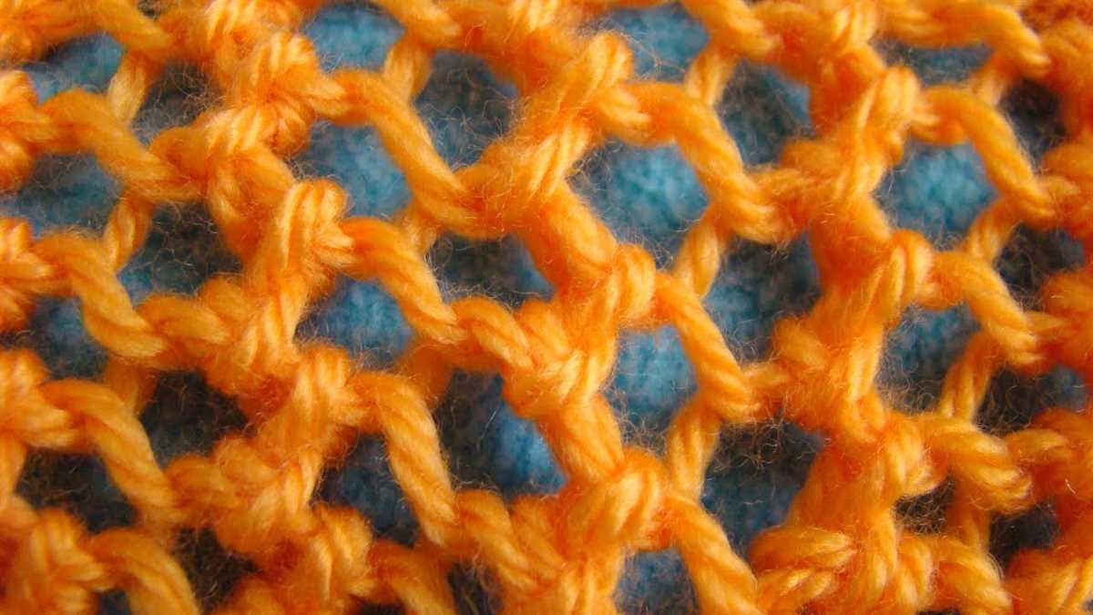 Mesh knitting pattern