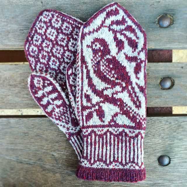 Men's mittens knitting pattern