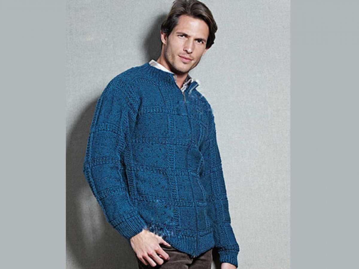 Mens knit cardigan pattern