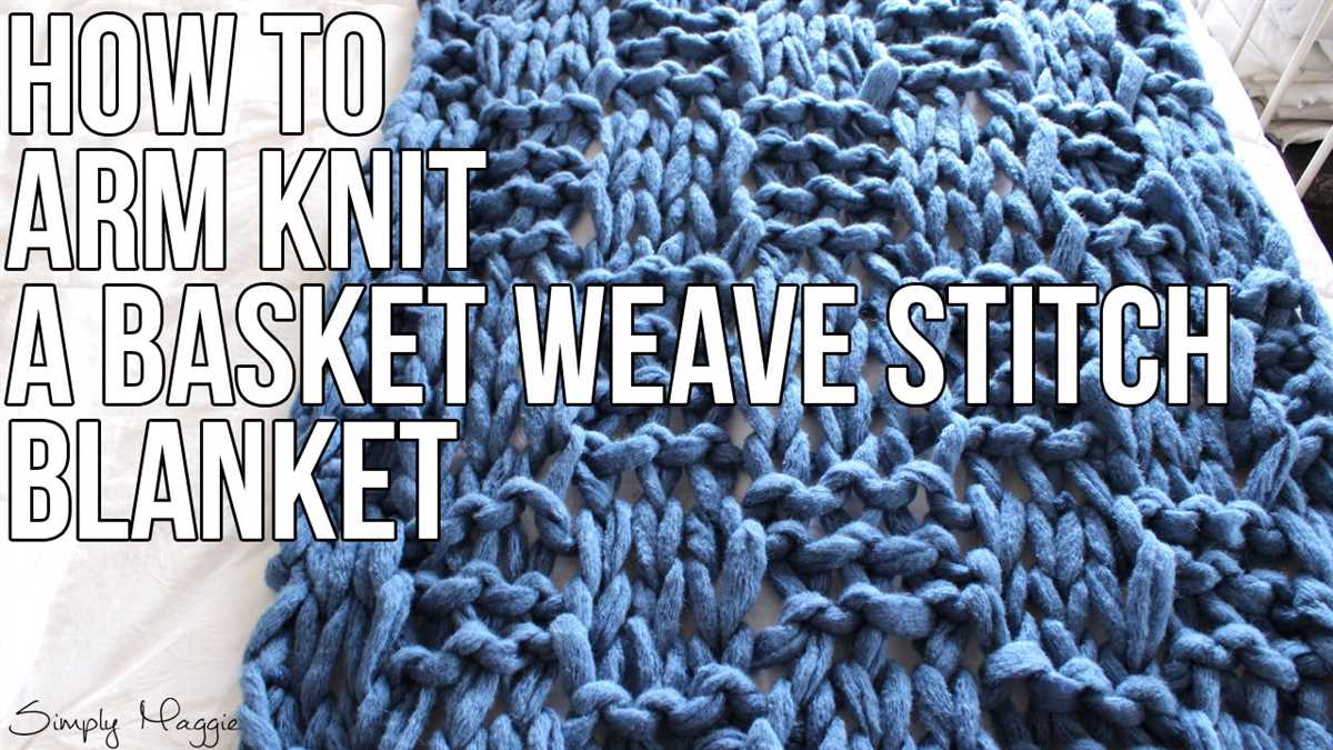 Basket weave blanket pattern knit