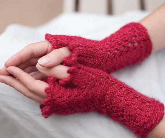 Bulky fingerless gloves knitting pattern