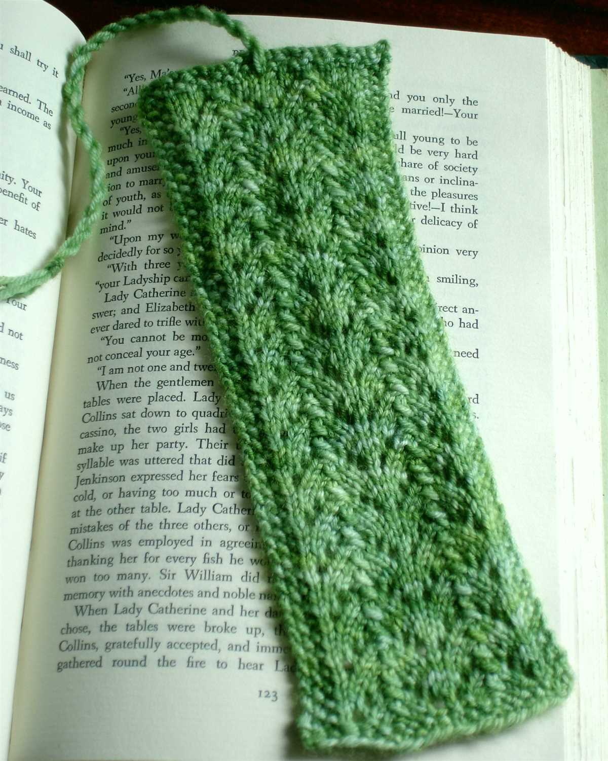 Knit bookmark patterns