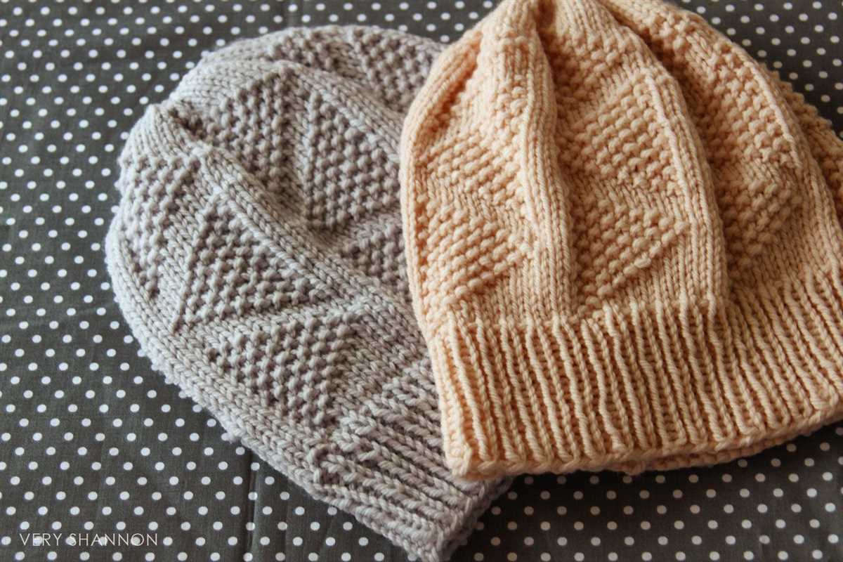 Knit and purl hat patterns