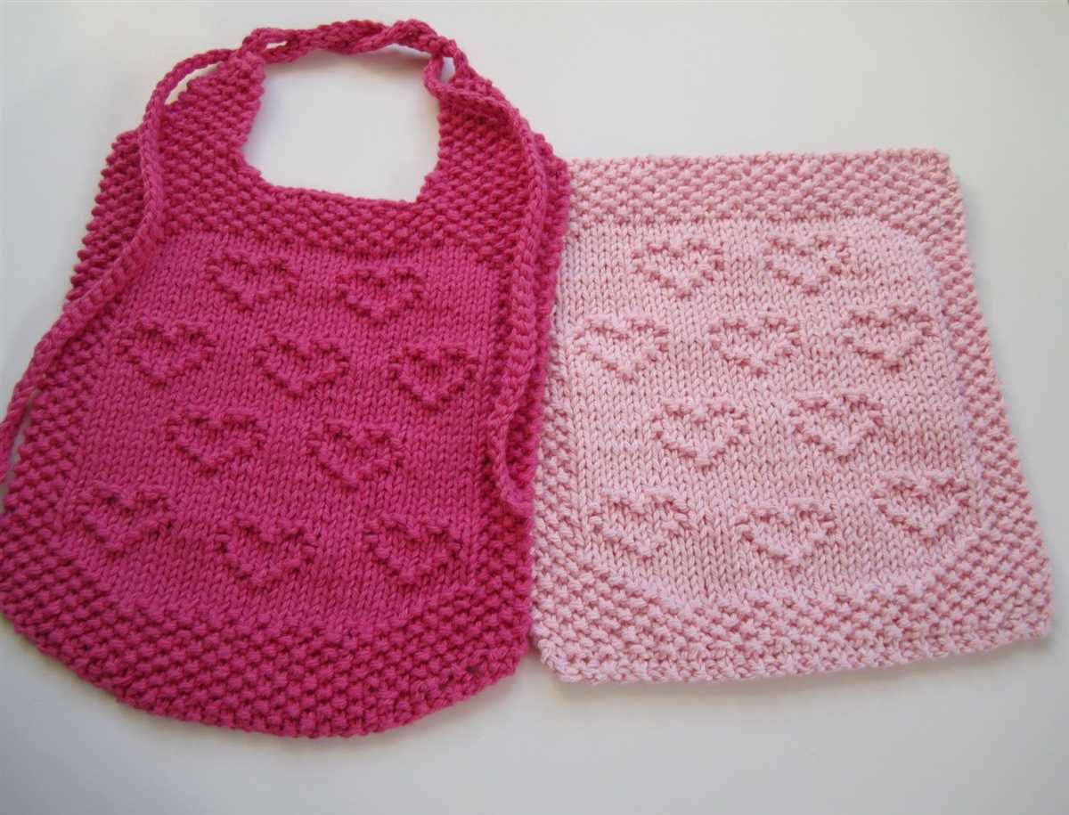 Free knitted bib patterns