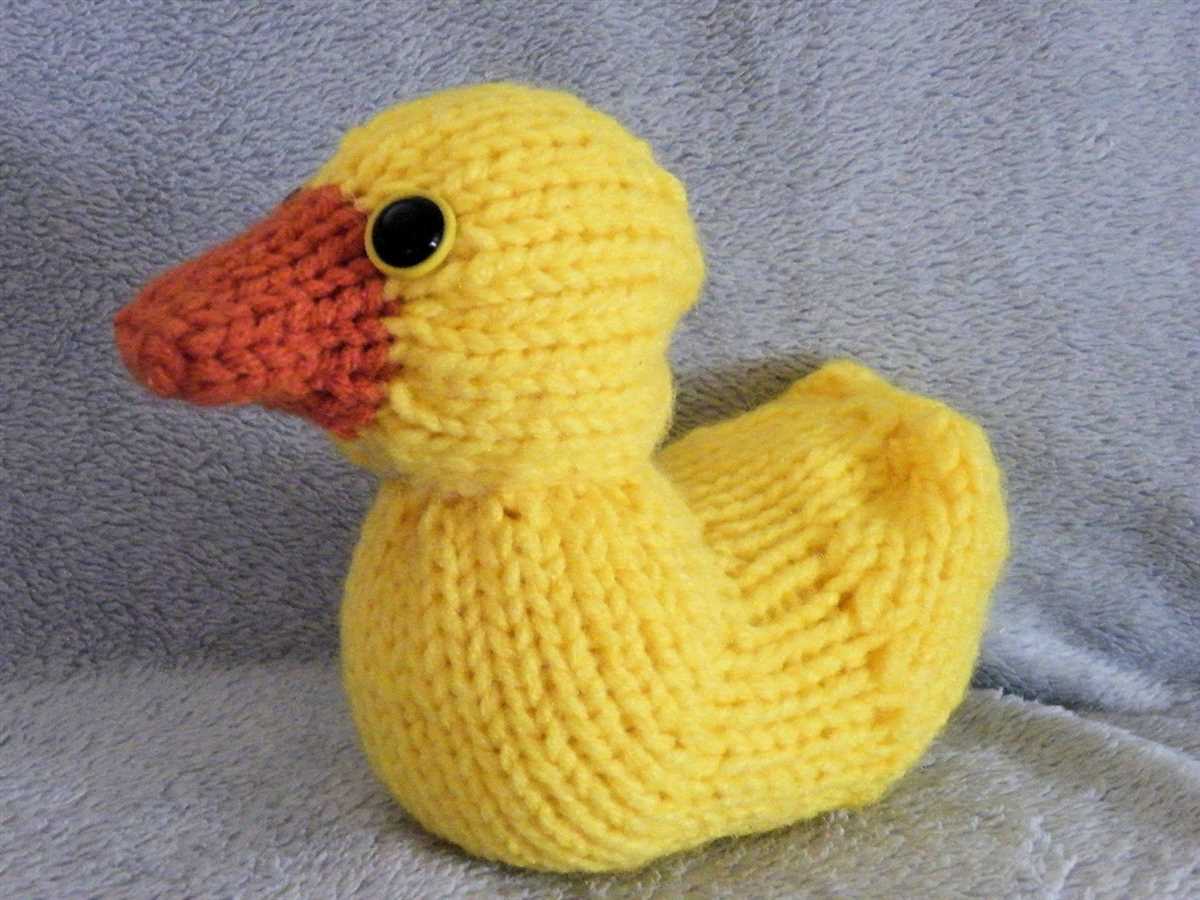 Free large duck knitting pattern