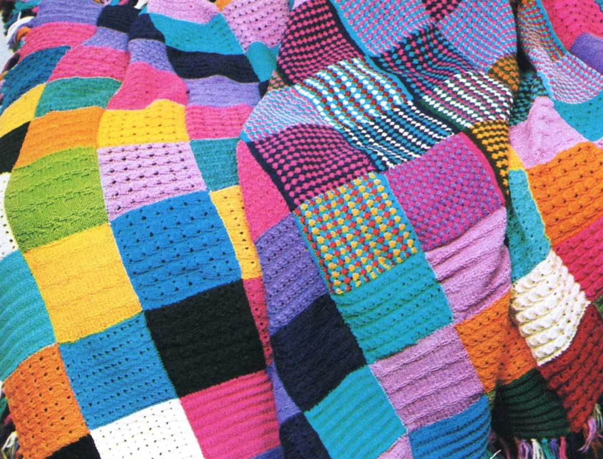 Knitted squares blanket pattern free