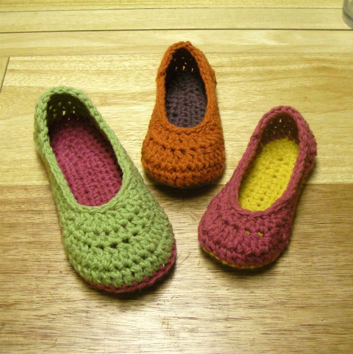 Knitted house slippers pattern free
