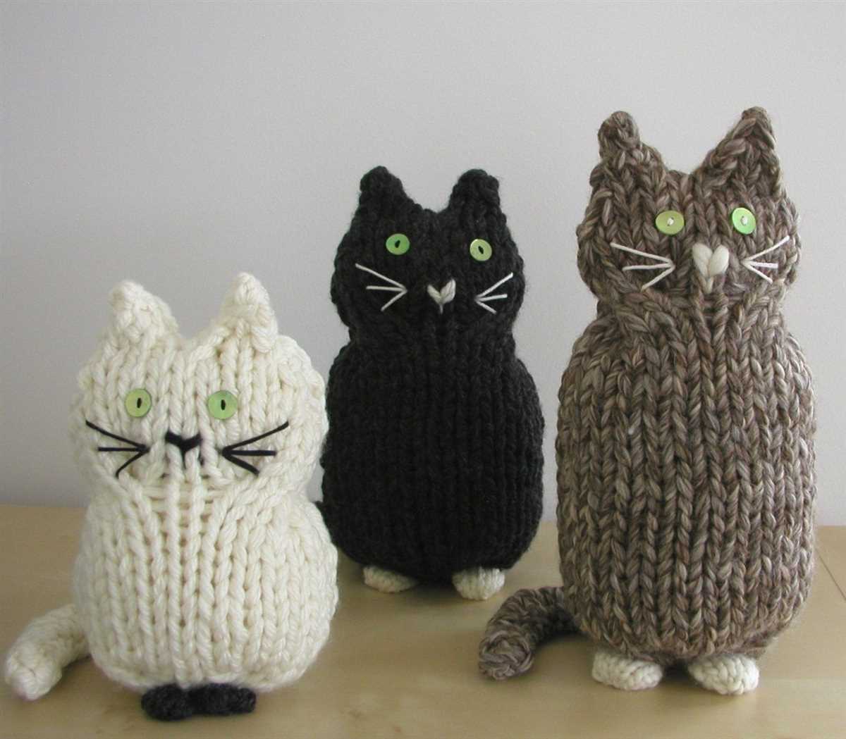 Free knitting pattern cats