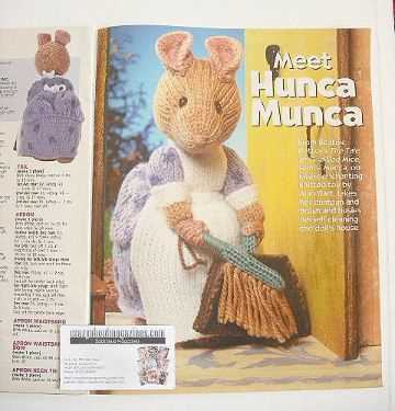 Vintage rabbit knitting pattern