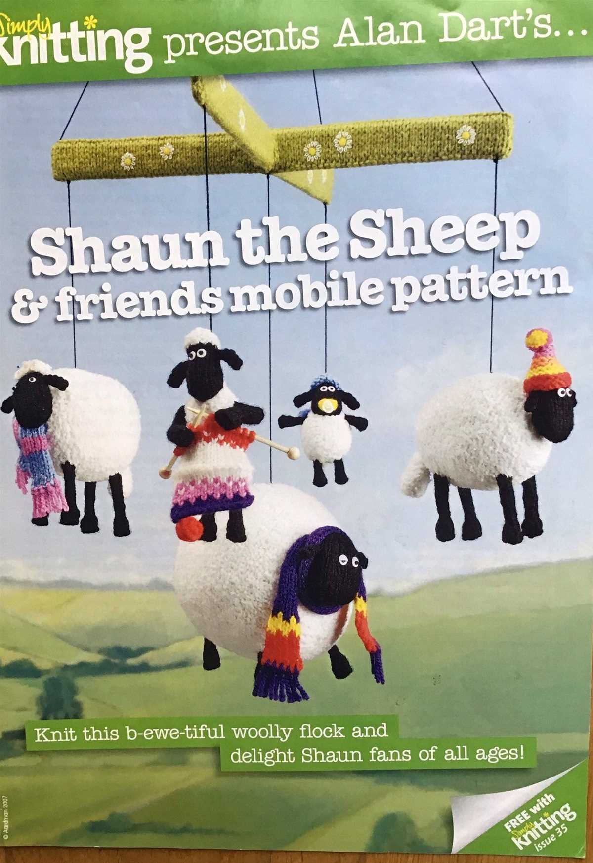 Knit sheep pattern