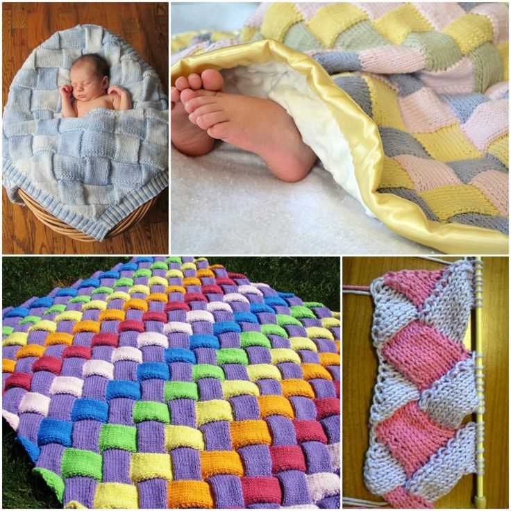 Rainbow knitted blanket pattern