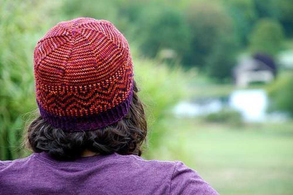 Curling rock hat knitting pattern
