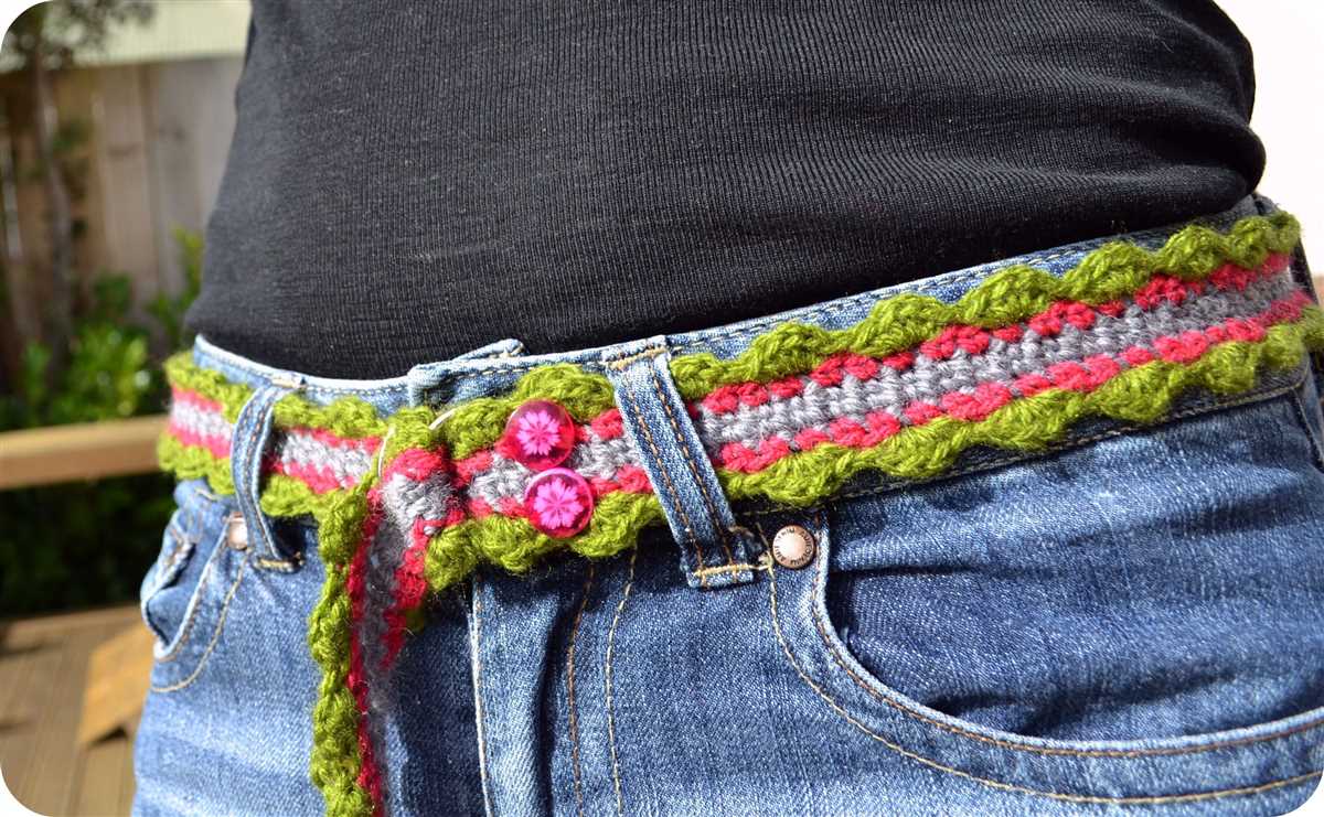 Free knitted belt patterns