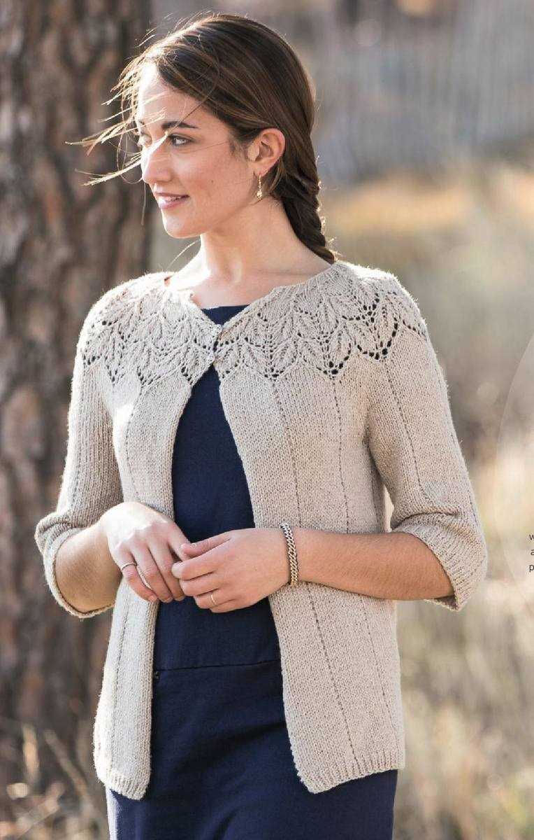 Puff sleeve cardigan knitting pattern free