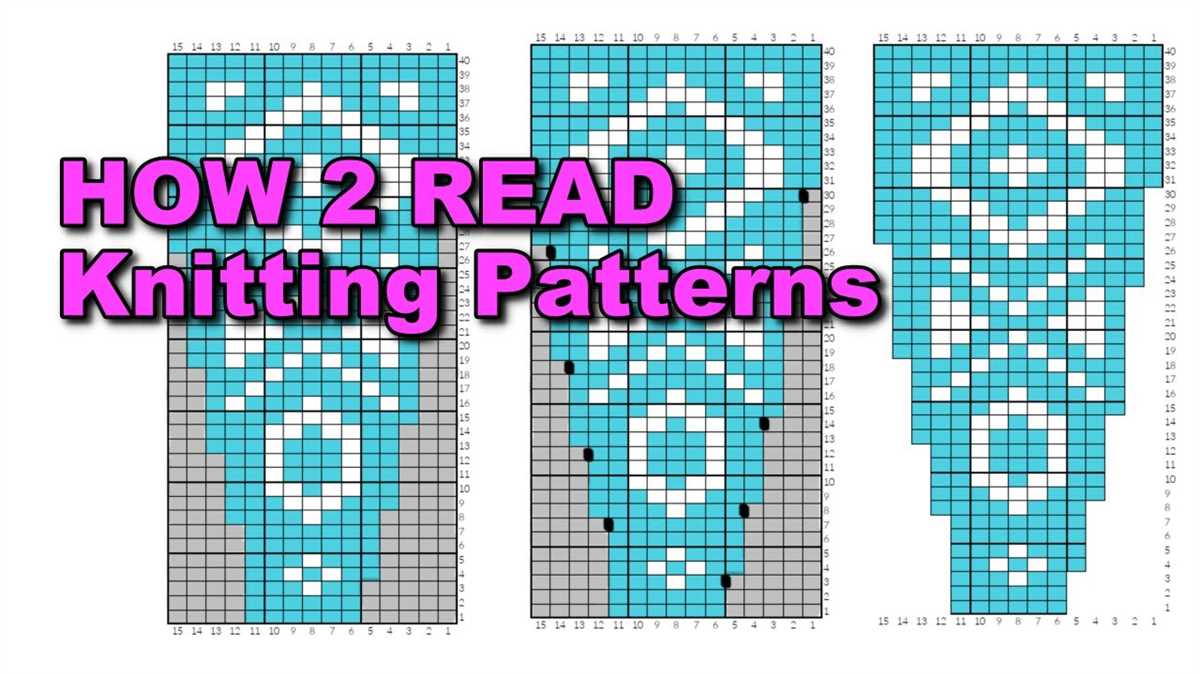 Reading a knitting pattern chart