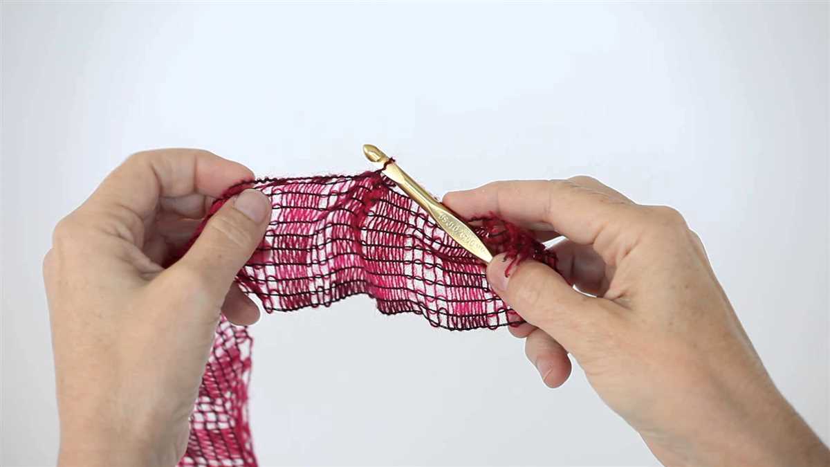 Red heart scarf pattern knit