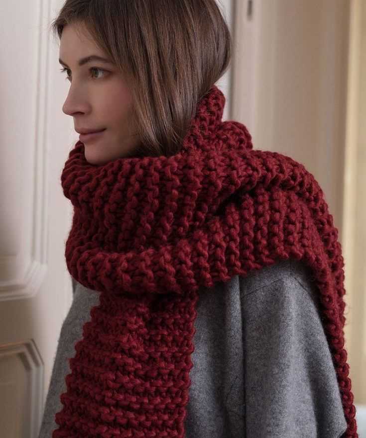 Red heart scarf pattern knit