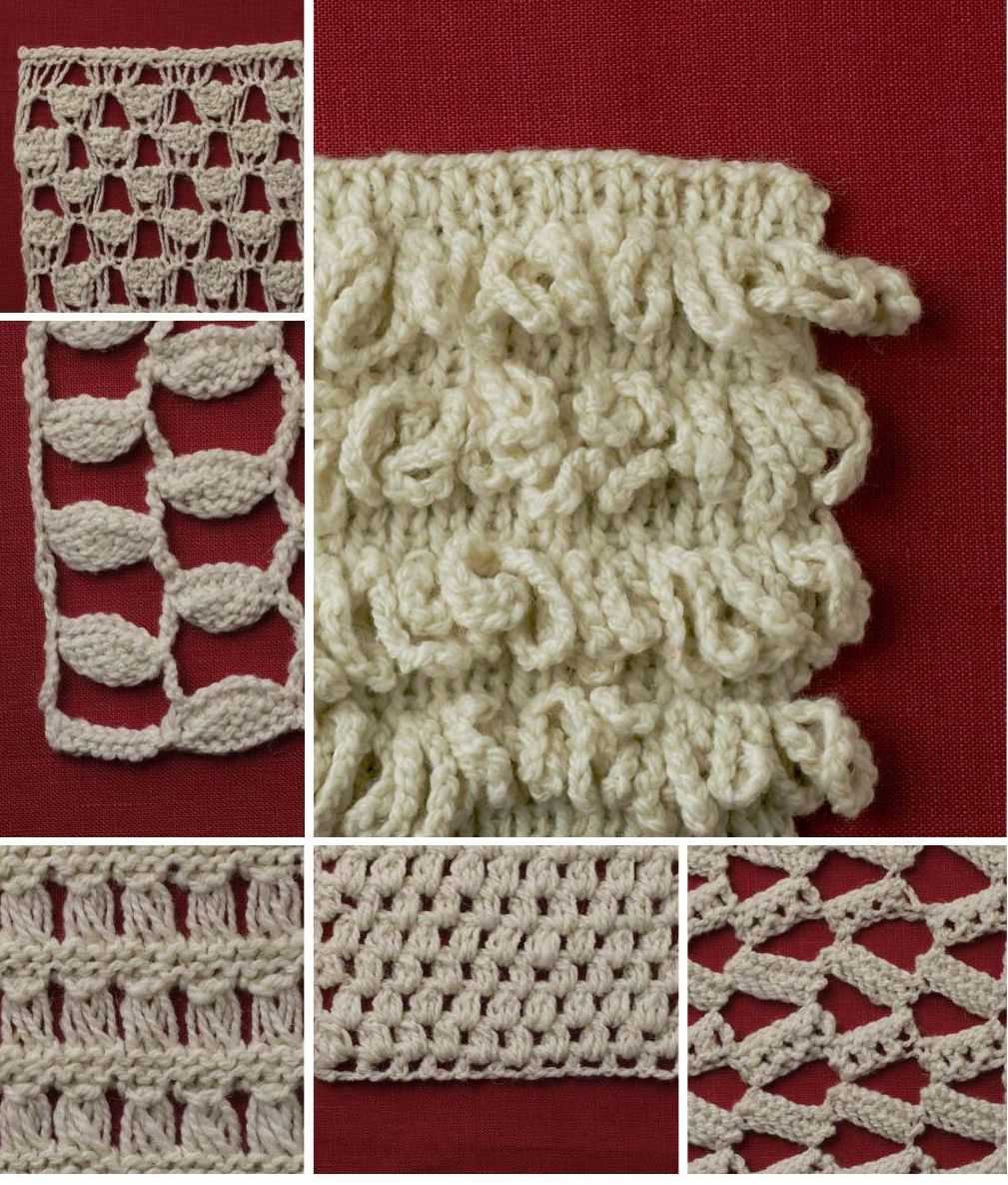 Reversible lace scarf knitting pattern
