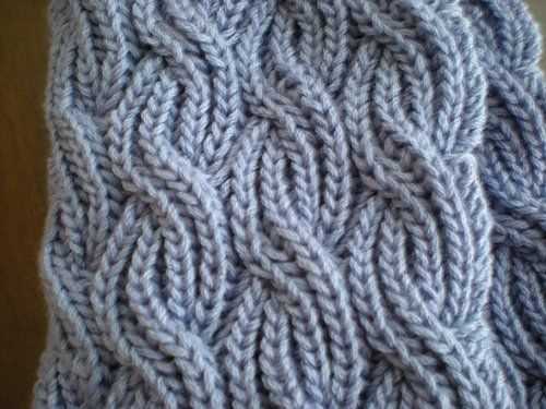 Reversible cable knit blanket pattern