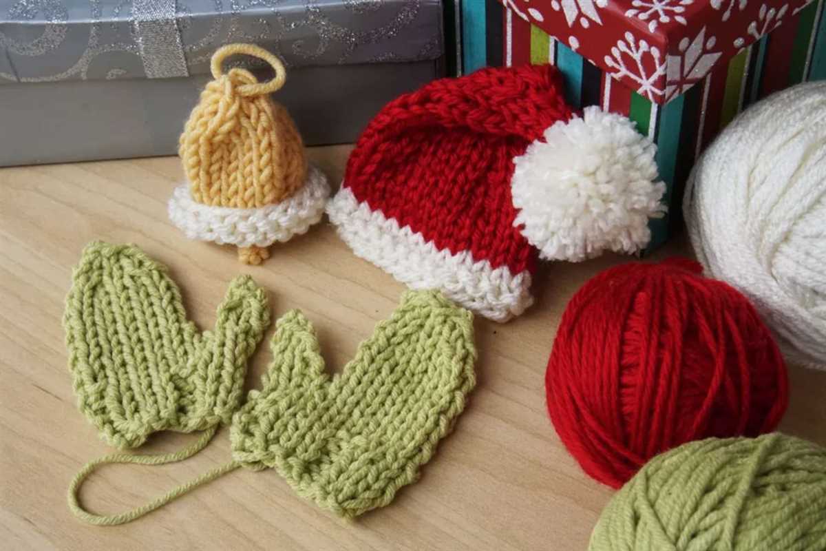 Christmas bell knitting pattern