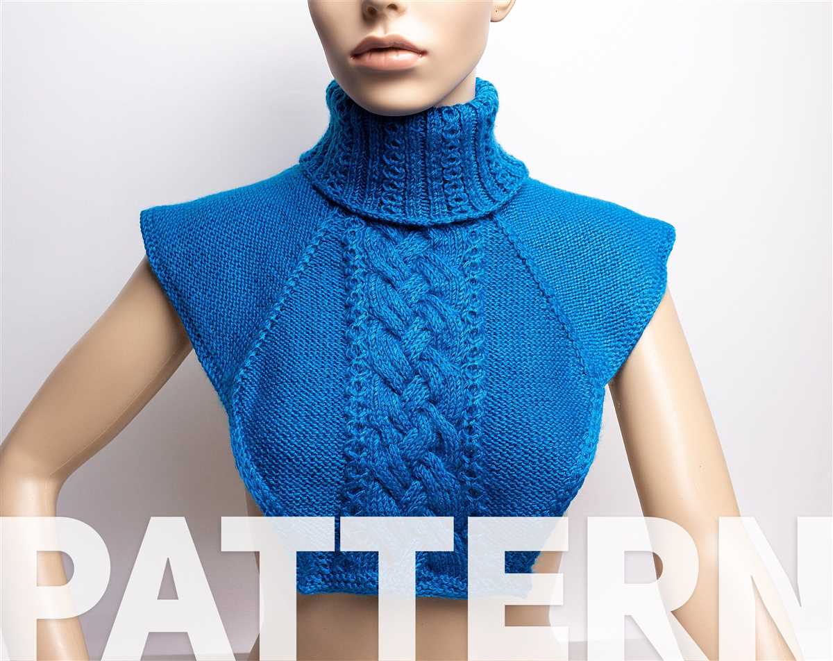 Free cable knit neck warmer pattern