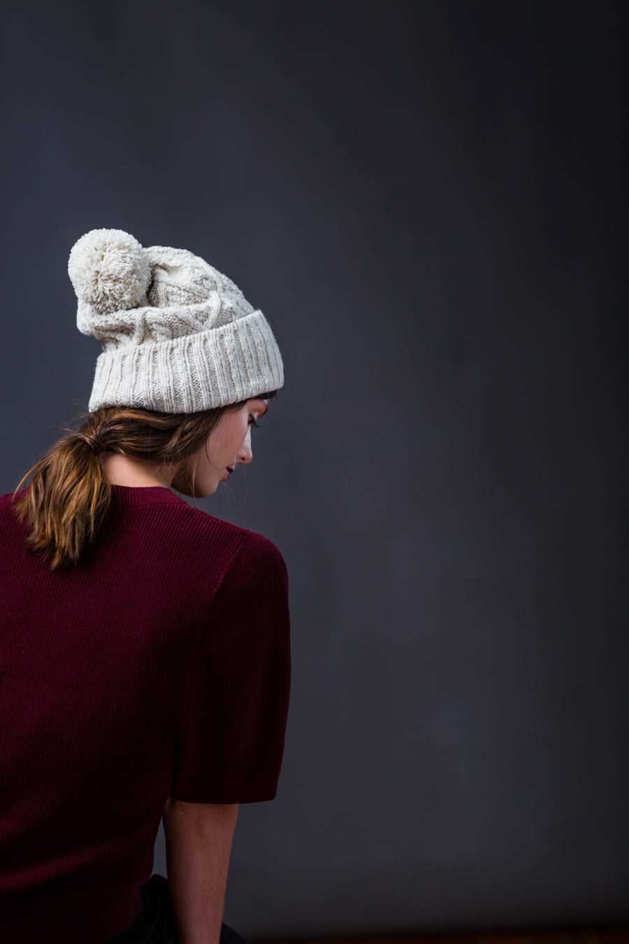 Ribbed brim hat knitting pattern