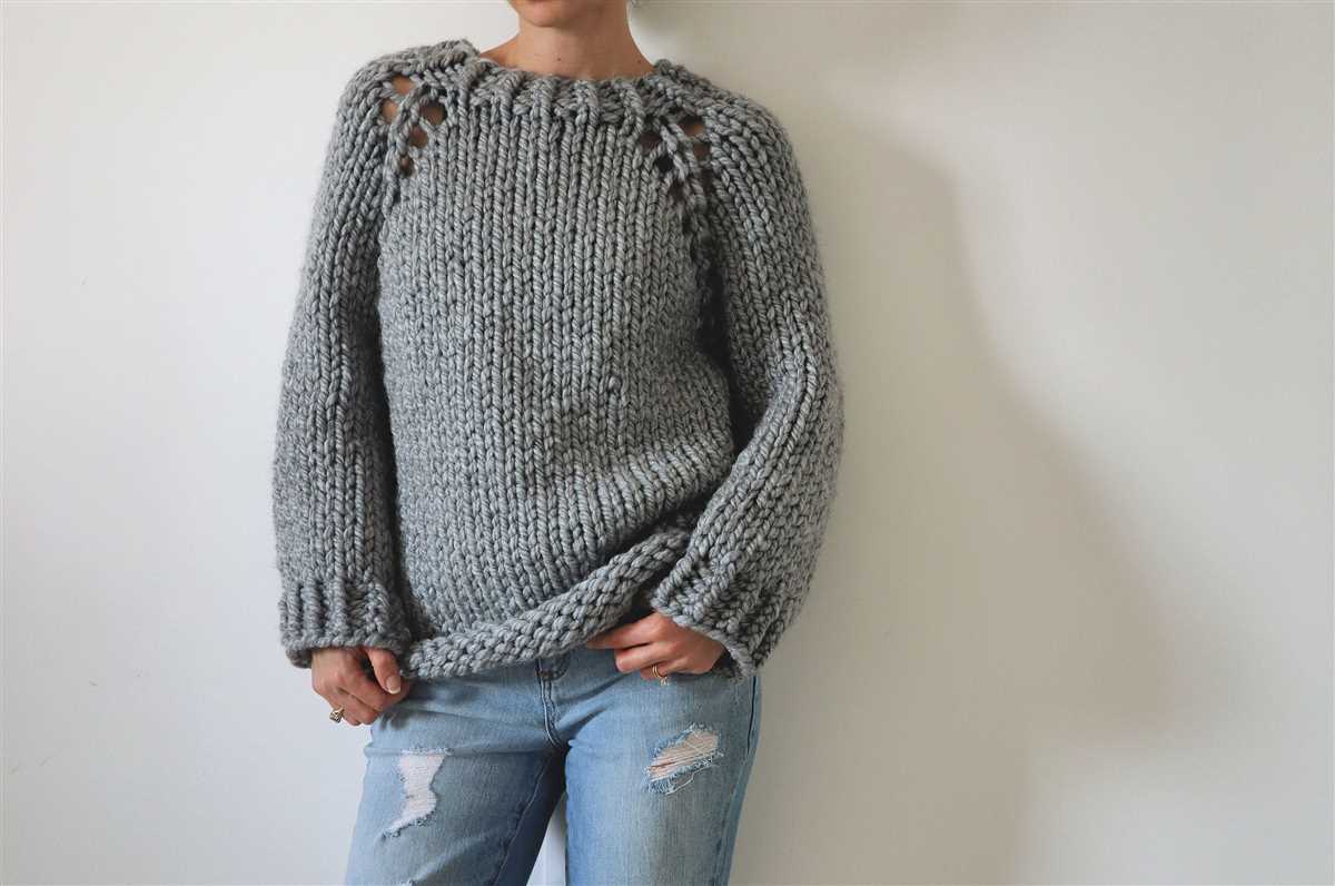 Easy chunky sweater knitting pattern