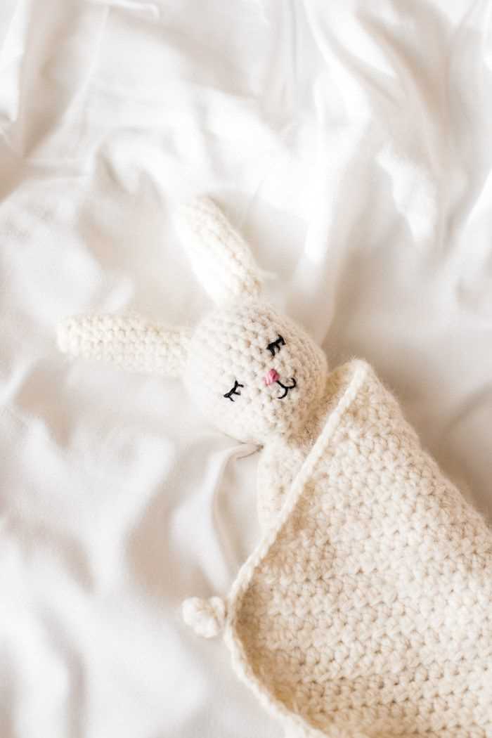 Free knitting pattern bunny blanket buddy
