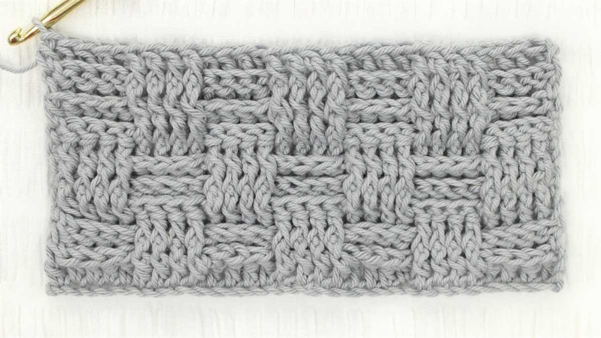 Basket weave blanket pattern knit