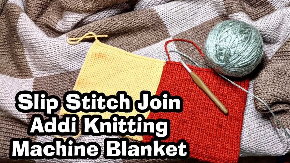 Sentro knitting machine blanket pattern