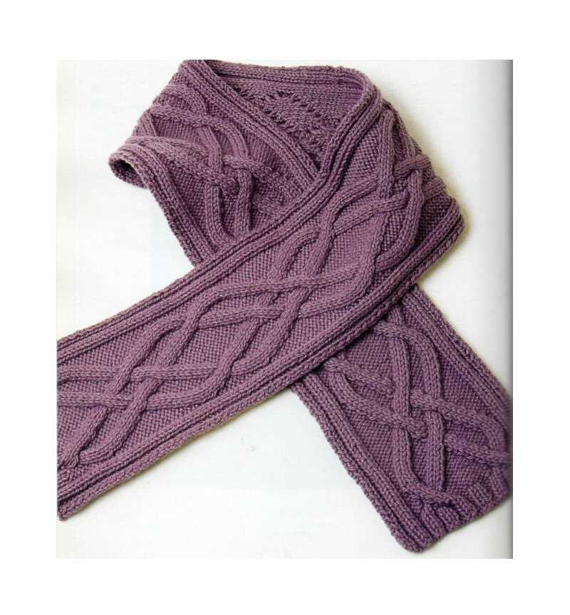 Aran scarf patterns for knitting