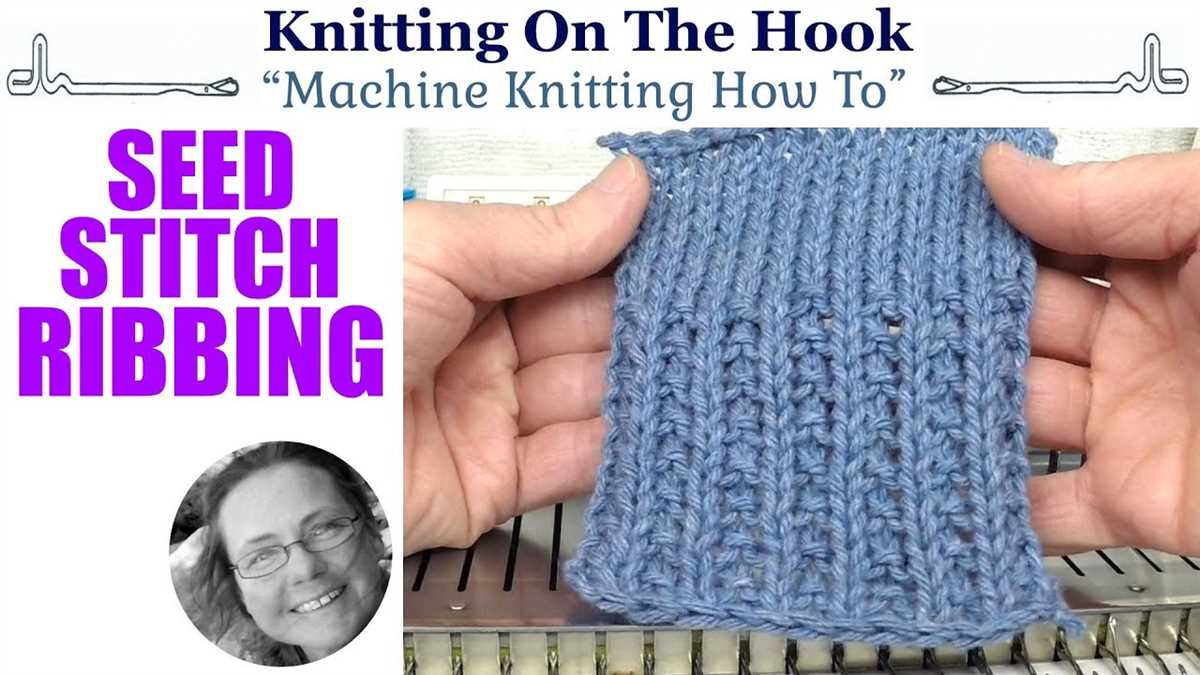 1x1 rib knit scarf pattern