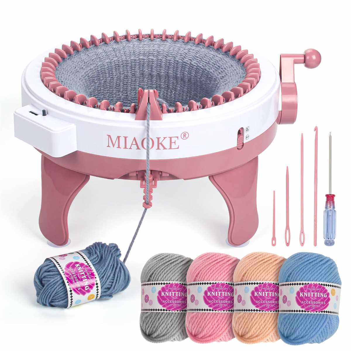 Rotating double knit loom patterns