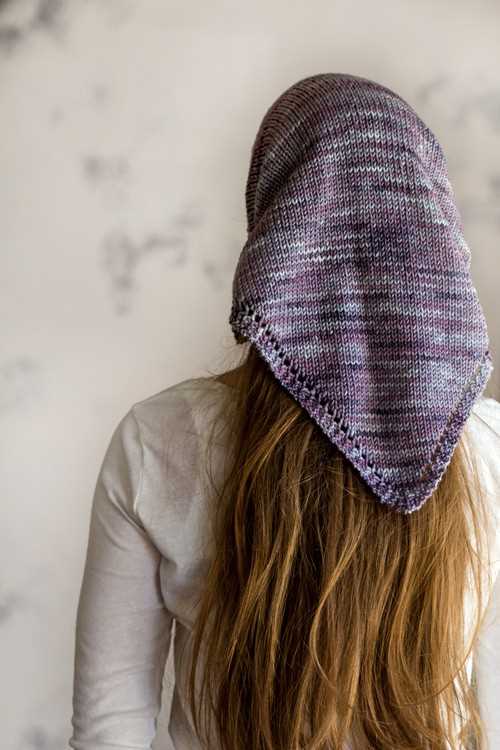 Free knit bandana pattern