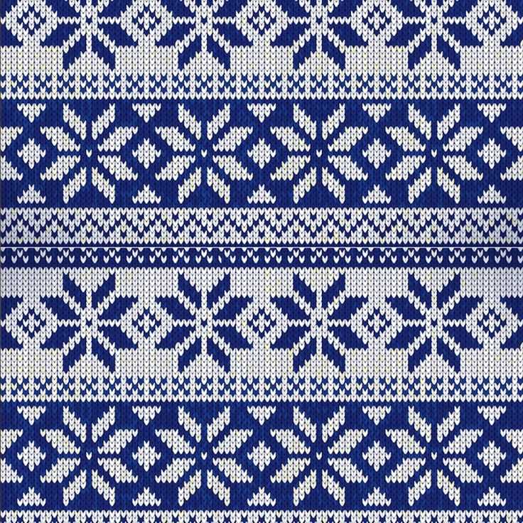 Fair isle snowflake knitting pattern