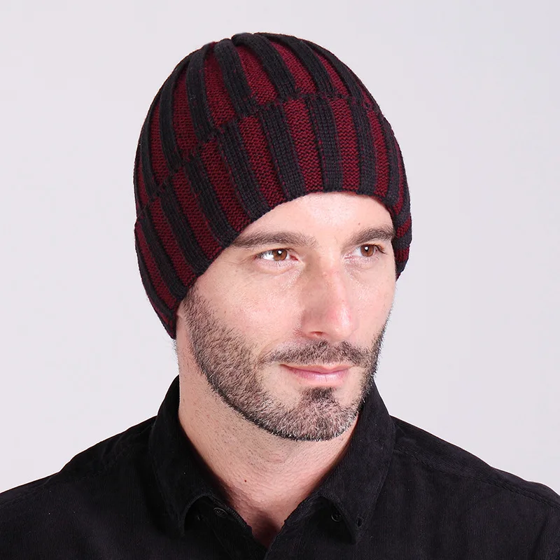 Knit beanie mens pattern