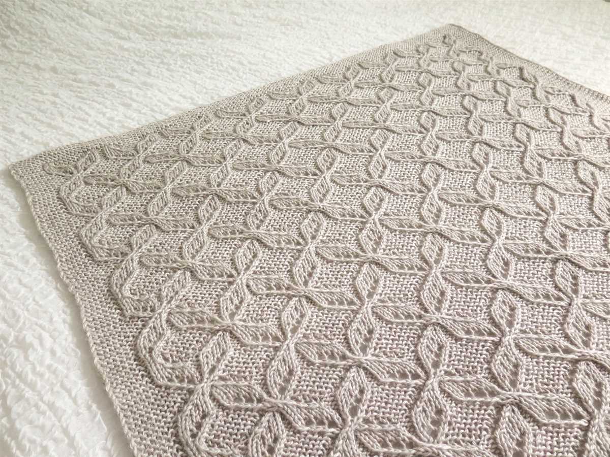 Stroller blanket knitting pattern