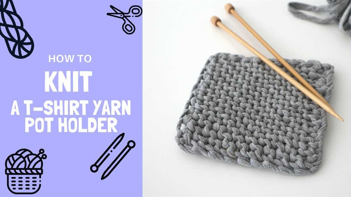 Felted pot holder knitting pattern